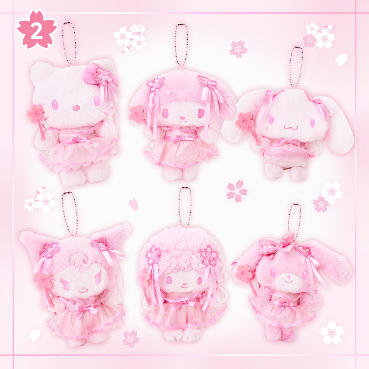 Sanrio Sakura Cherry Blossom Mascot Keychain Collection 2026