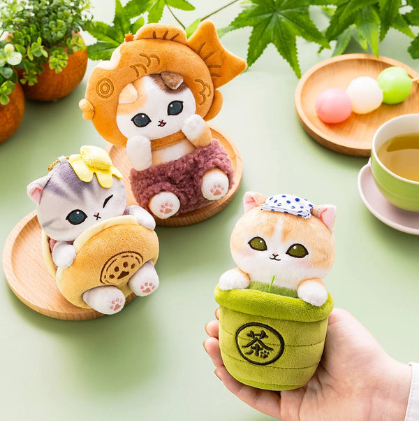 Mofusand Wagashi Nyan Plush Keychain