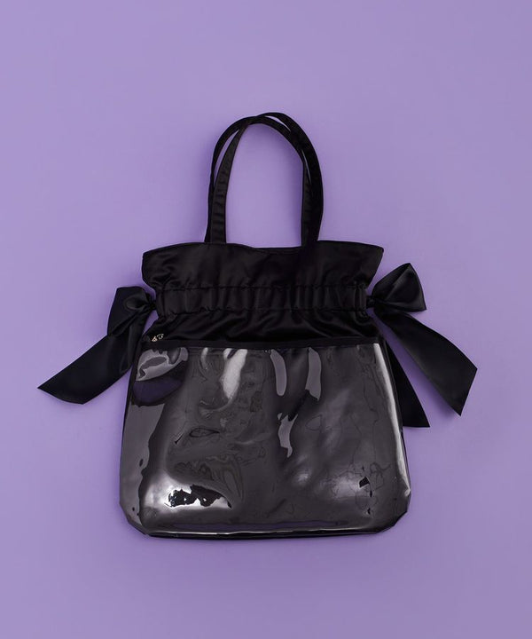 Maison de FLEUR Satin Frilly Ita Tote Bag