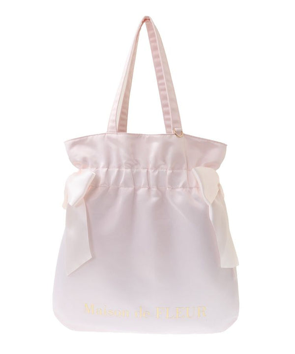 Maison de FLEUR Satin Frilly Ita Tote Bag