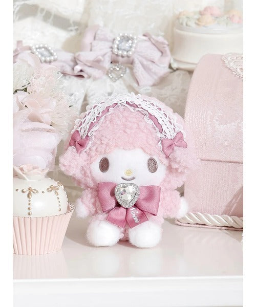 NOEMIE x Sanrio My Sweet Piano Rhinestone Ribbon Plush Keychain