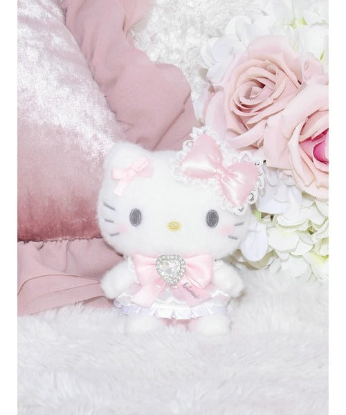 NOEMIE x Sanrio Hello Kitty Rhinestone Ribbon Plush Keychain
