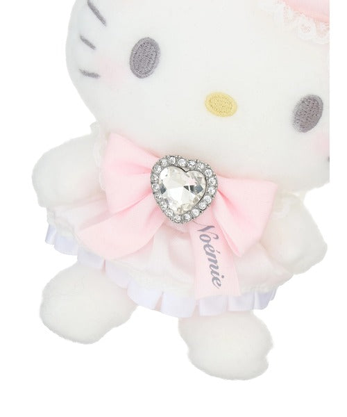 NOEMIE x Sanrio Hello Kitty Rhinestone Ribbon Plush Keychain