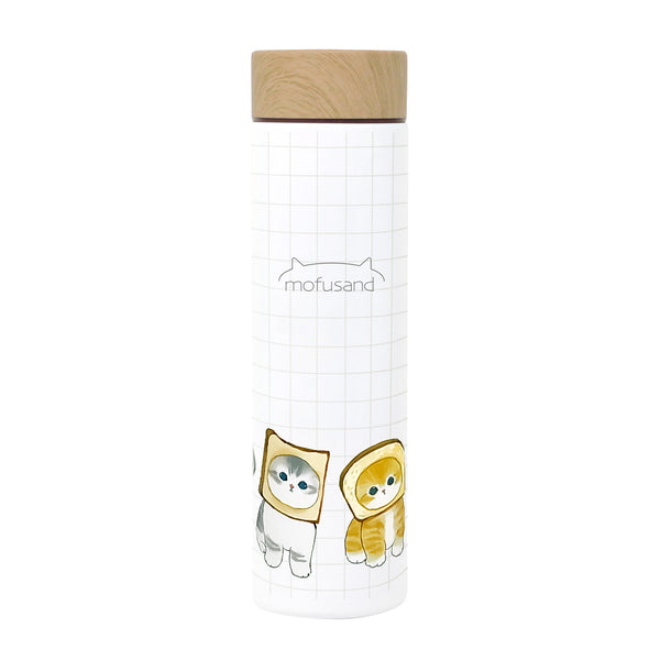 Mofusand Toast Cats Slim Water Bottle