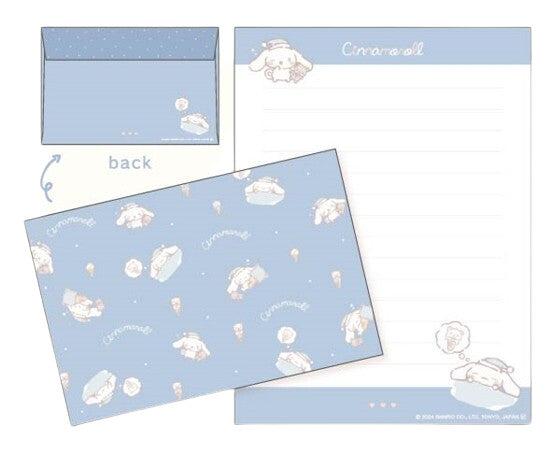 Cinnamoroll Sleepy Icecream Letter Set