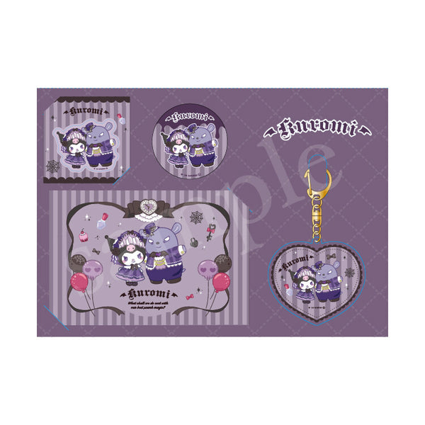 Sanrio Dollymix Postcard Pin Keychain Set