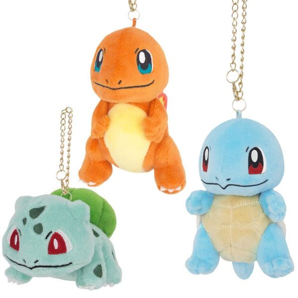 Pokémon Starter Mascot Plush Keychains