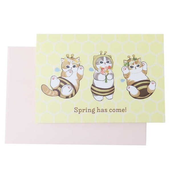 Mofusand Spring Bee Card