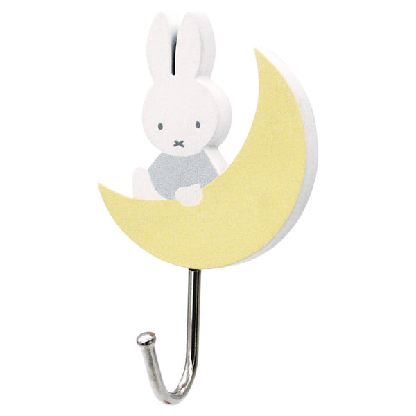 Miffy Crescent Moon Wooden Magnet Hook