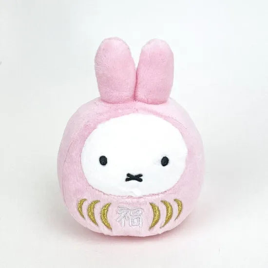 Miffy Pink Lucky Daruma Mascot Plush