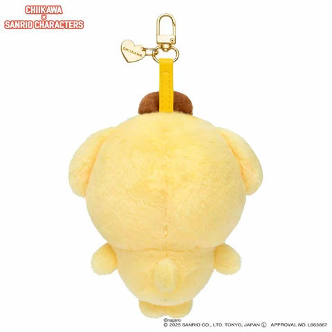 Kiramekko Chiikawa X Sanrio Characters Plush Pendant - Pompompurin