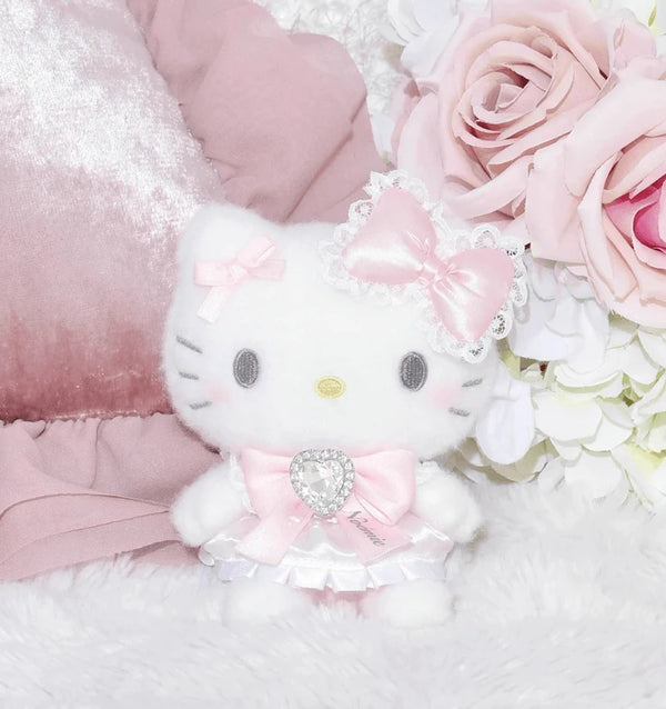 NOEMIE x Sanrio Hello Kitty Rhinestone Ribbon Plush Keychain