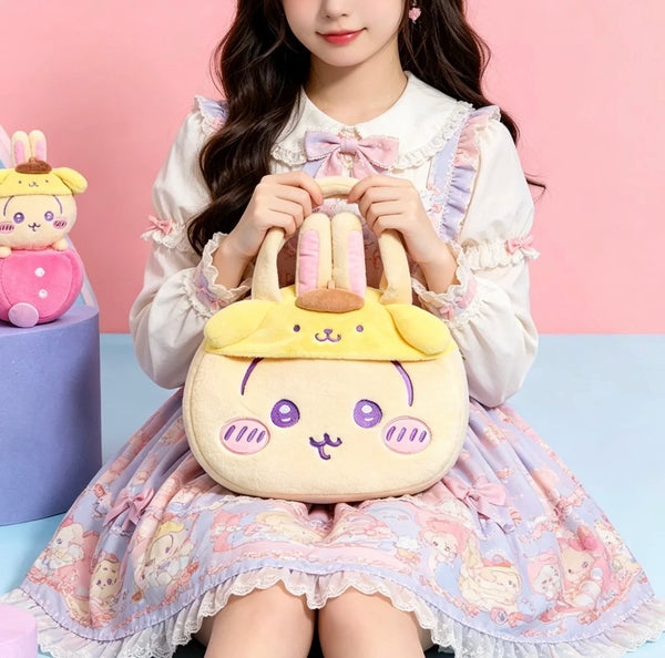 Chiikawa x Sanrio Plush Face Tote Bag