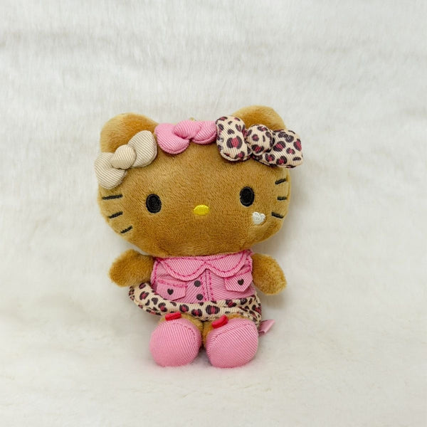 Hello Kitty Trendy Birthday Tanned Plush Mascot Keychain