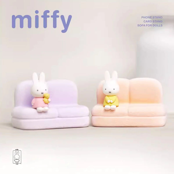 Miffy Sofa Phone Stand Collectible Figure | Blind Box Series 2