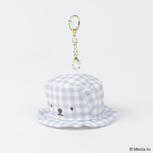 Miffy & Boris Gingham Bucket Hat Keychain & Plush Accessory