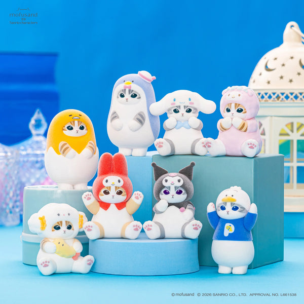Mofusand x Sanrio Characters Fluffy Flock Figure Blind Box Vol. 2 | Pre-order