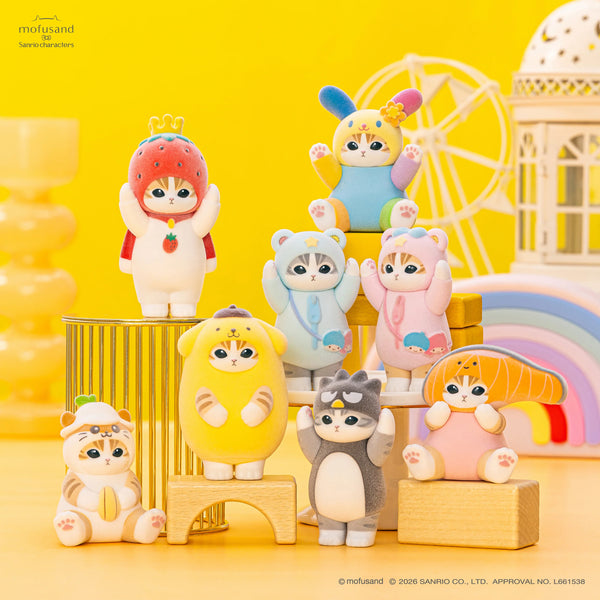 Mofusand x Sanrio Characters Fluffy Flock Figure Blind Box Vol. 3 | Pre-order