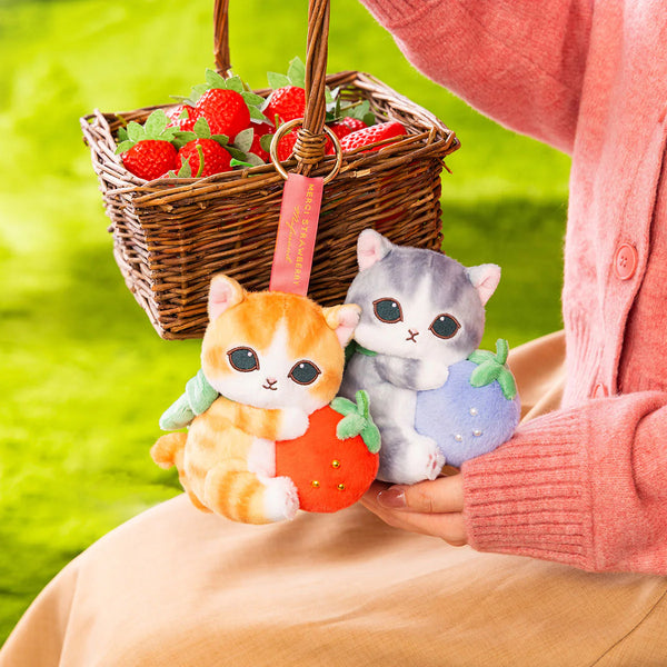 Mofusand Merci Strawberry Mascot Plush Pendants