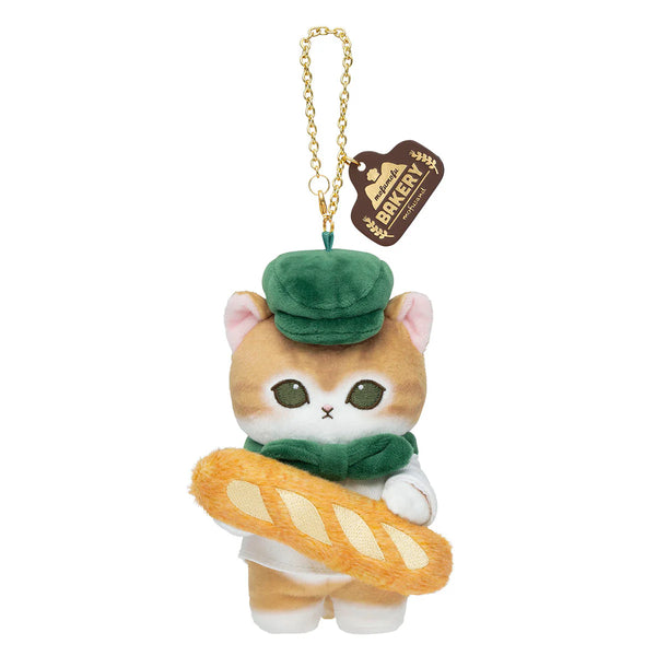 Mofusand Mofumofu Bakery Baguette Baker Plush Keychain