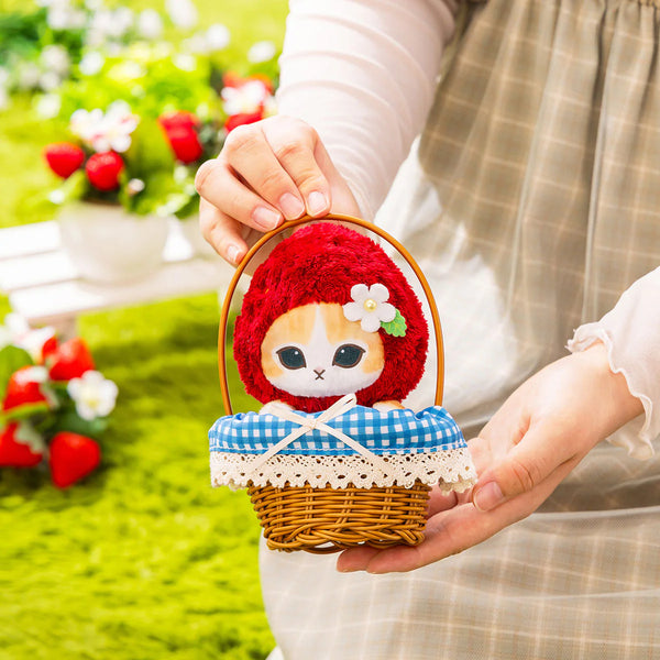 Mofusand Merci Strawberry Basket Mascot Plush