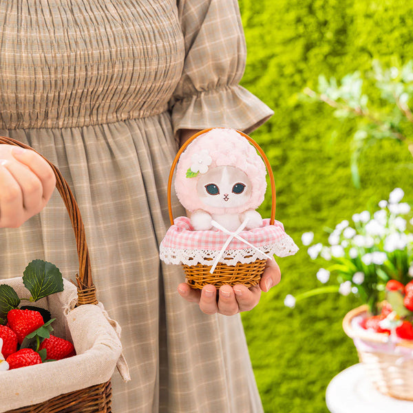 Mofusand Merci Strawberry Basket Mascot Plush