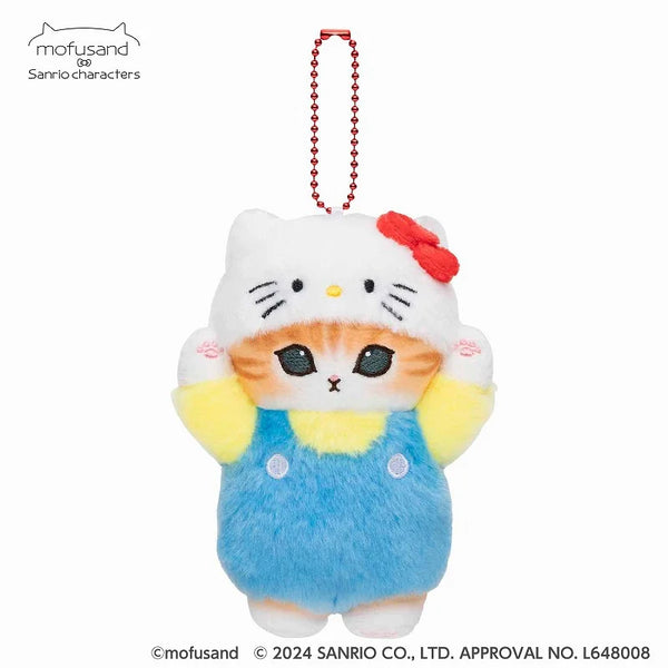 Mofusand x Sanrio Characters Plush Mascot Keychain [Japan in-store Exclusive]