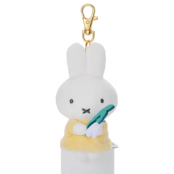 Miffy Bloom Chokkori Thank You Plush Keychain - Snowdrop