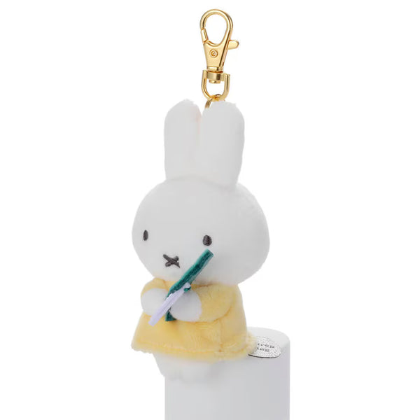 Miffy Bloom Chokkori Thank You Plush Keychain - Snowdrop