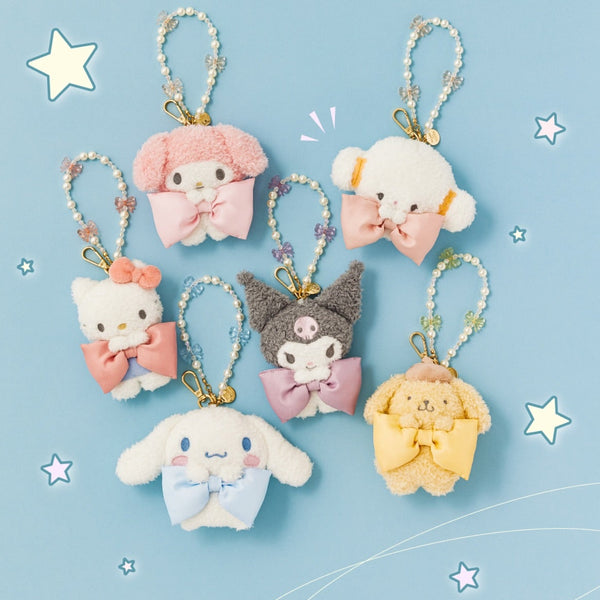 Sanrio x Maison de FLEUR 2025 Collection: Bow Mascot Plush Bag Charm