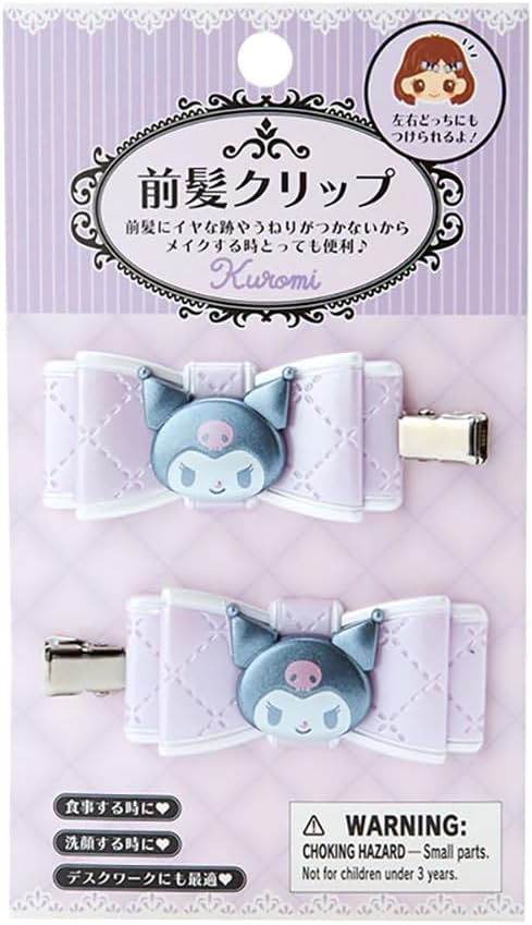 Sanrio Quilted Bow Bang Hair Clips