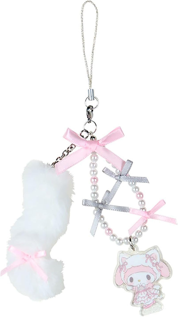 Sanrio White Cat Ballerina Phone Strap