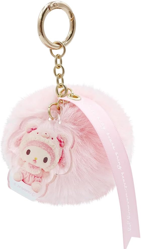 Sanrio Baby Fur Pompom Keychain Charm