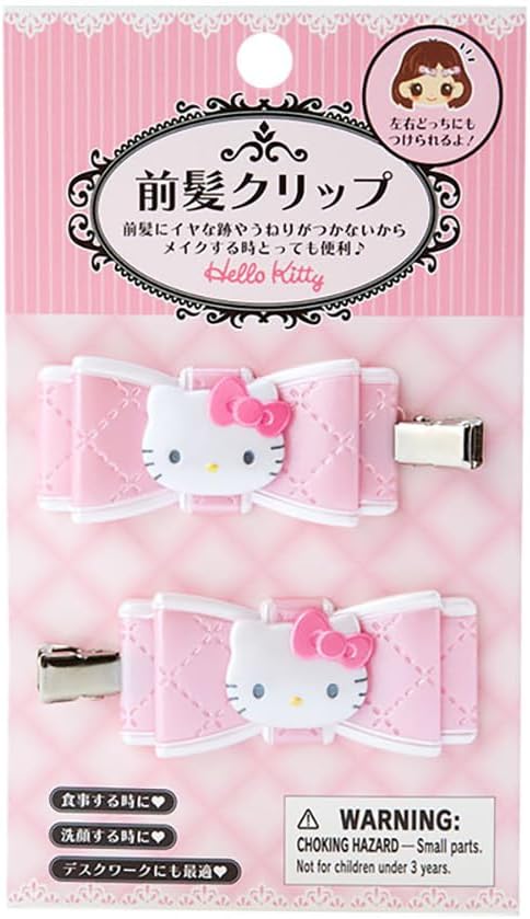 Sanrio Quilted Bow Bang Hair Clips
