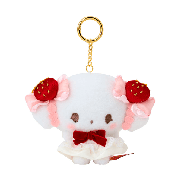 Cogimyun Strawberry Lace Plush Mascot Keychain – Sanrio Japan