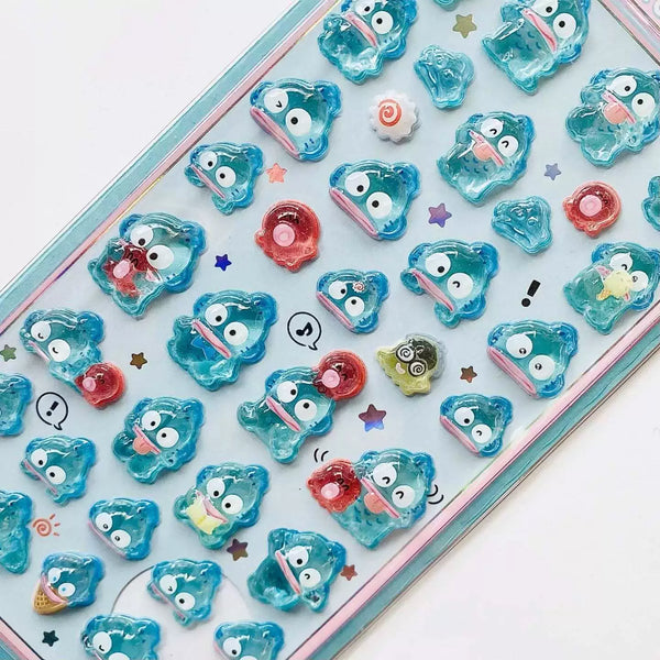 Sanrio Characters Bonbon Drop Seal 3D Sticker Sheets