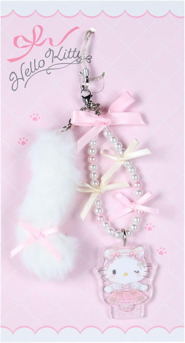 Sanrio White Cat Ballerina Phone Strap