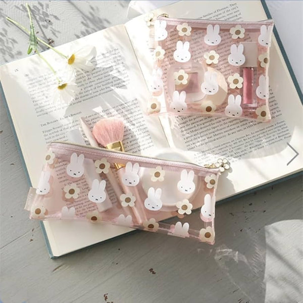 Miffy Floral Zipper Pouch