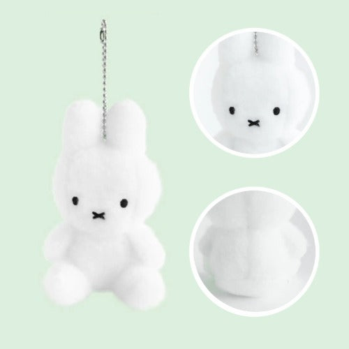 Miffy Korea Exclusive Fluffy Plush Keychain
