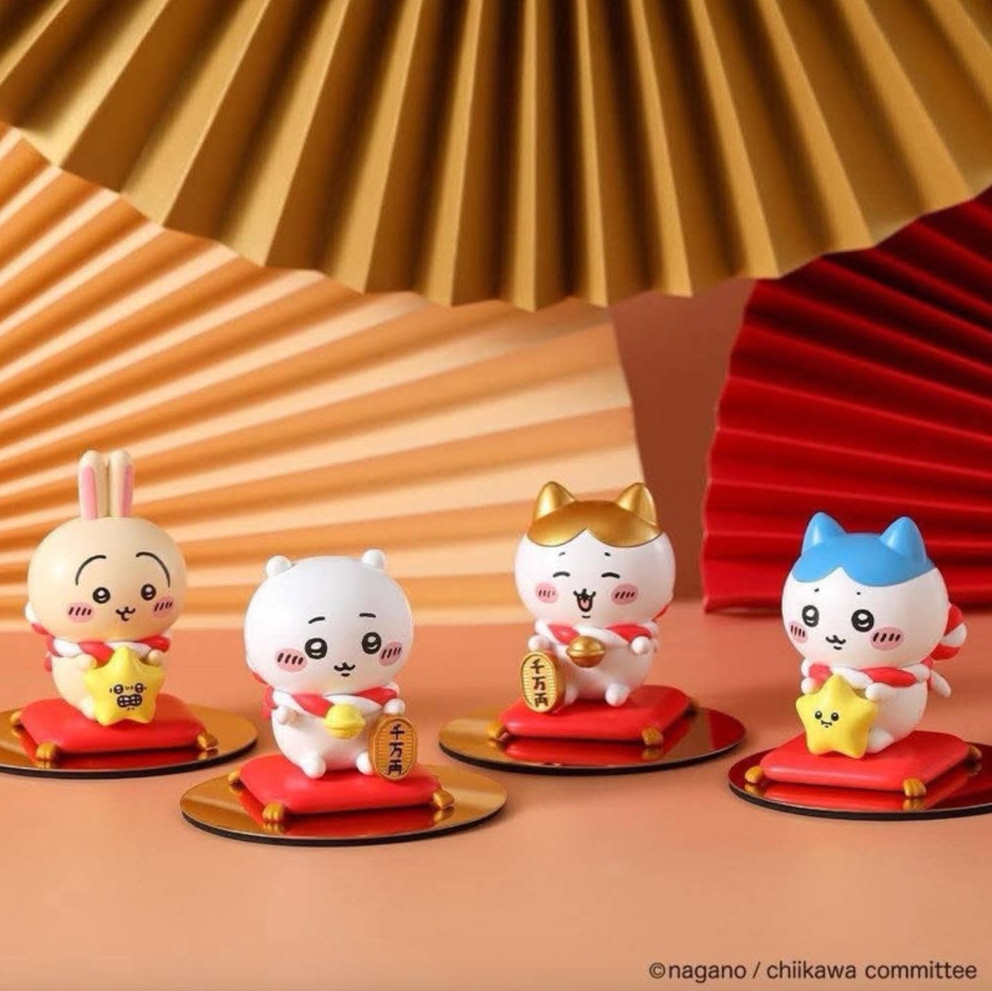 Chiikawa Taiwan Exclusive: Good Fortune Maneki Figurine Set