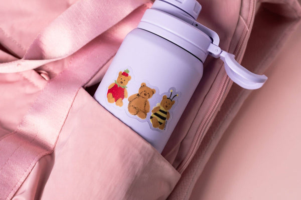 Three Little Bears Clear Vinyl Sticker