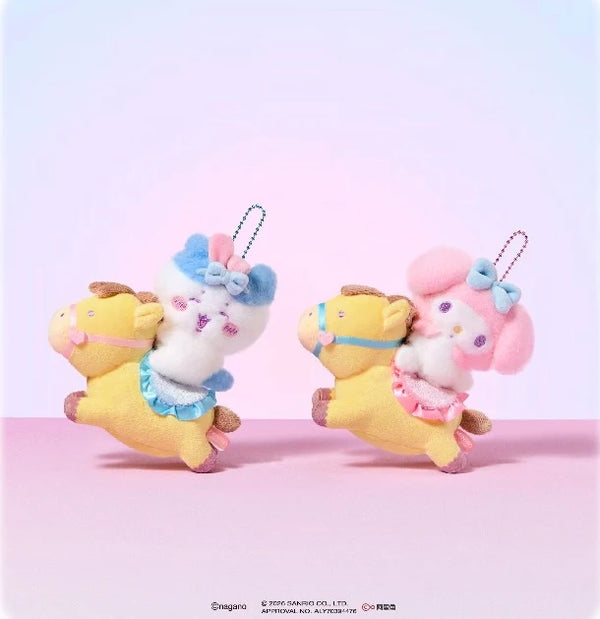 Chiikawa x Sanrio x Miniso Carousel Plush Mascots