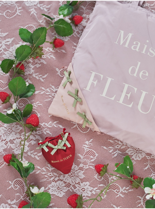 Maison de FLEUR Strawberry Foldable Eco Bag