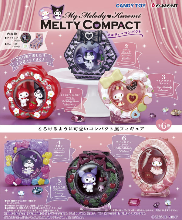 Re-ment My Melody Kuromi Melty Compact Blind Box
