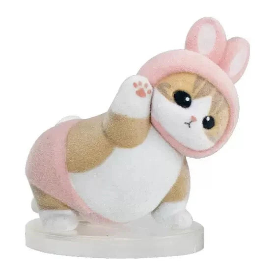 Mofusand Flocked Bunny Cat Gashapon Figures