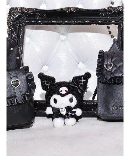 NOEMIE x Sanrio Kuromi Rhinestone Ribbon Plush Keychain