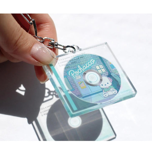 Sanrio Y2K Retro Mini CD Acrylic Sticker Keychain | Blind Bag