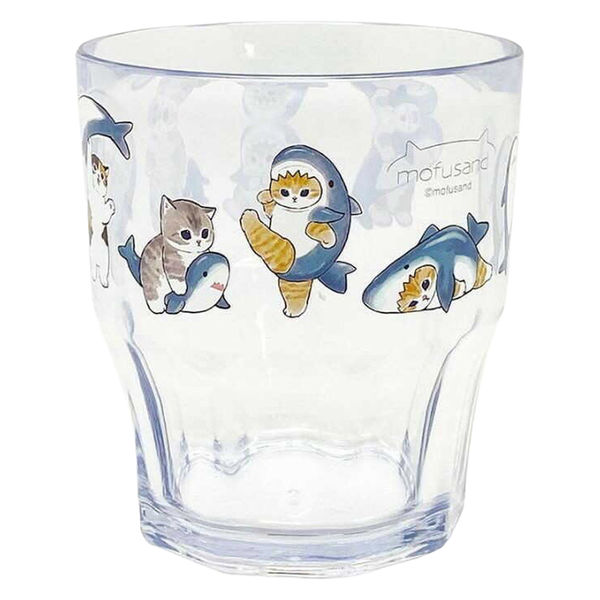 Mofusand Shark Cat Clear Acrylic Tumbler