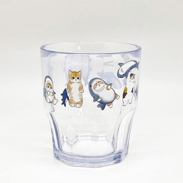 Mofusand Shark Cat Clear Acrylic Tumbler