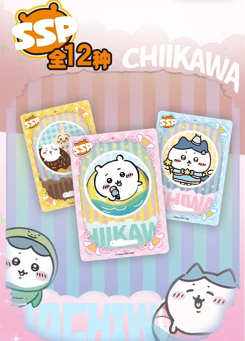 chiikawa card sleeves Chiikawa Cute Pack Collectible Trading Cards